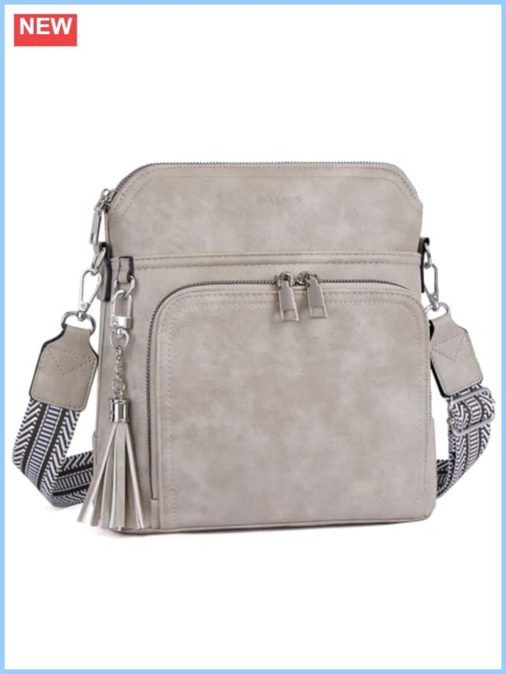 Crossbody Purse Wallet Bag Vegan Leather RFID Tassel Travel